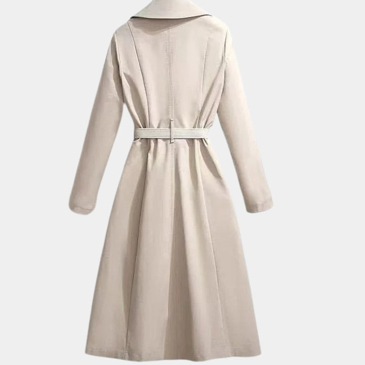Clarice | Manteau Trench Midi Classique Ceinturé