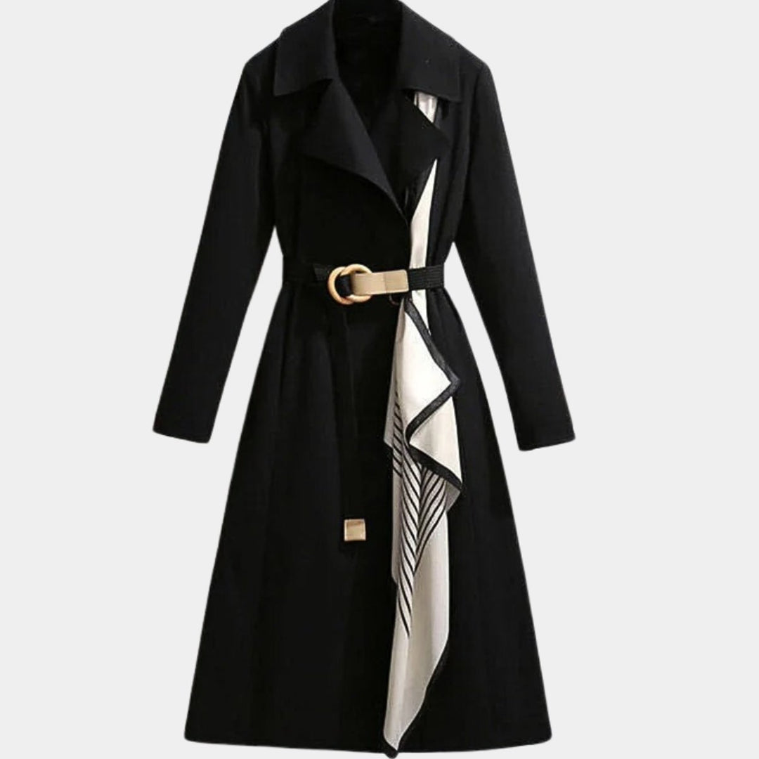 Clarice | Manteau Trench Midi Classique Ceinturé