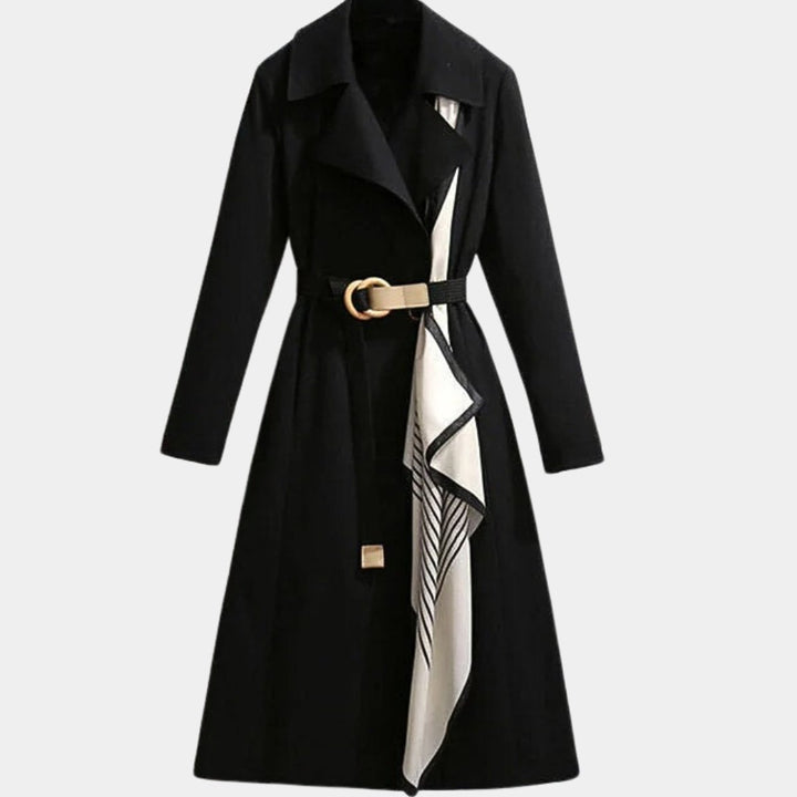 Clarice | Manteau Trench Midi Classique Ceinturé