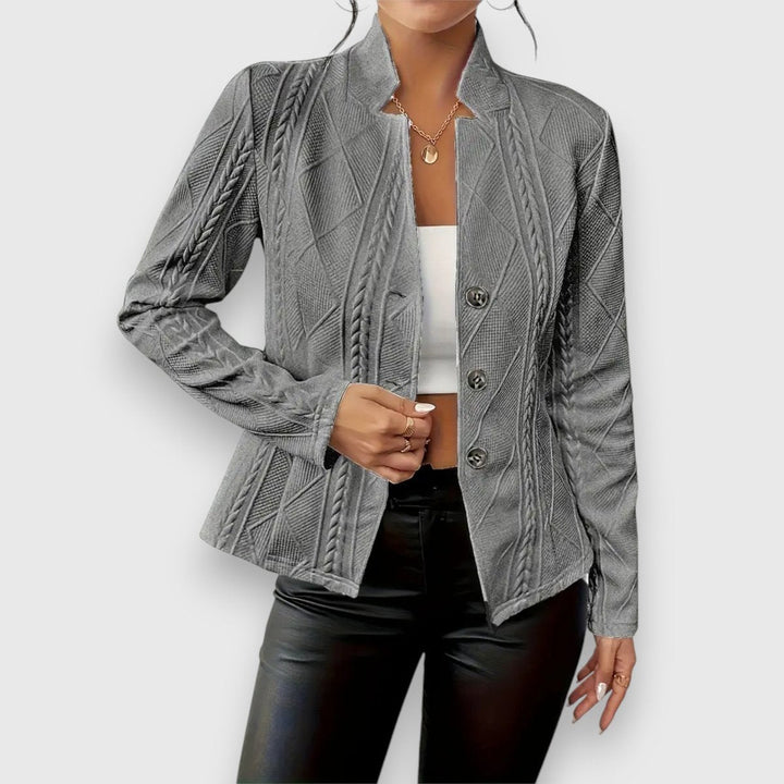 Loretta | Cardigan Texturé à Boutons