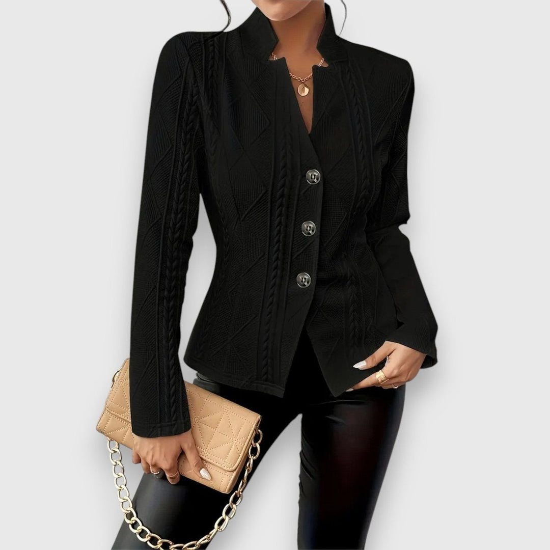 Loretta | Cardigan Texturé à Boutons