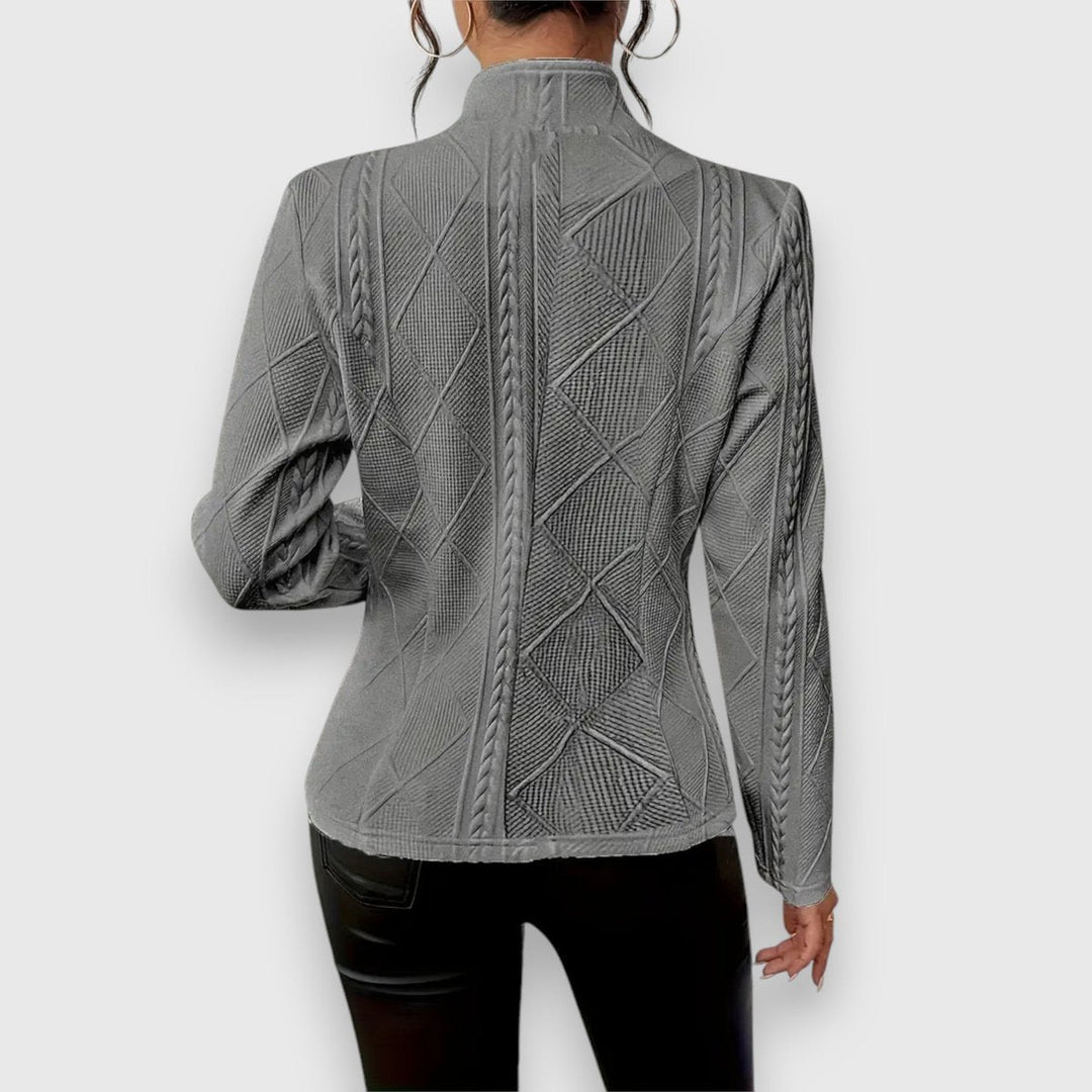 Loretta | Cardigan Texturé à Boutons