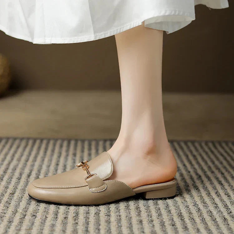 Mules Cuir Mors Doré Juliette