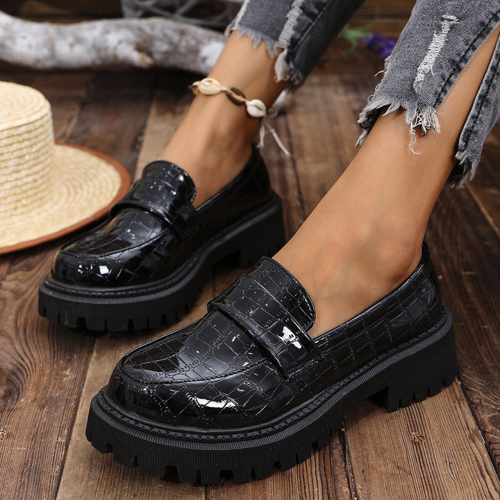 Mocassins Vernis Semelle Crantée Florence