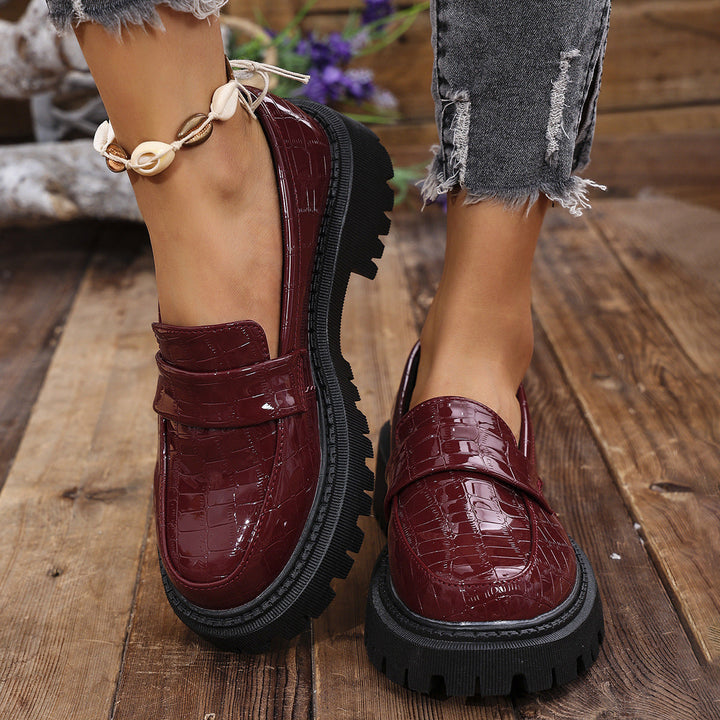 Mocassins Vernis Semelle Crantée Florence