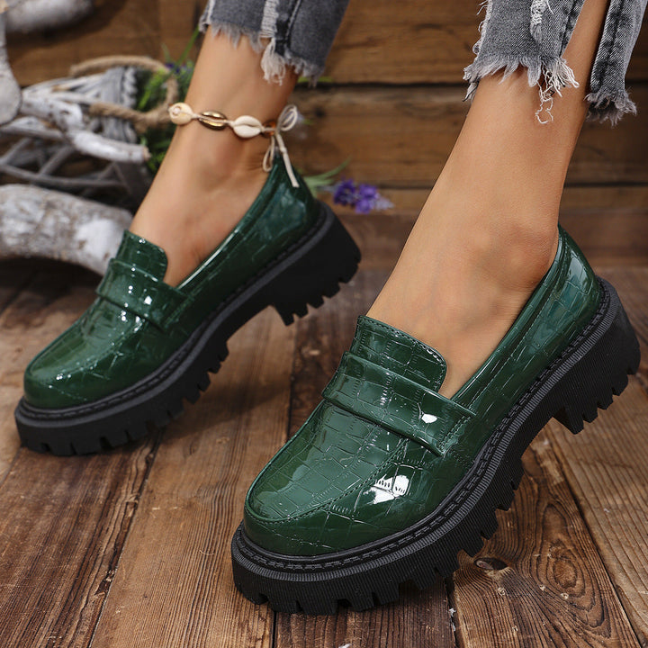 Mocassins Vernis Semelle Crantée Florence