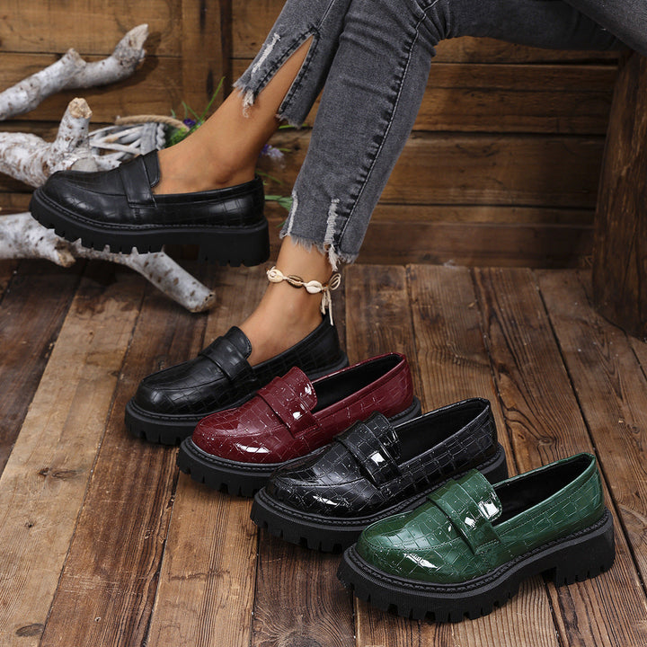 Mocassins Vernis Semelle Crantée Florence