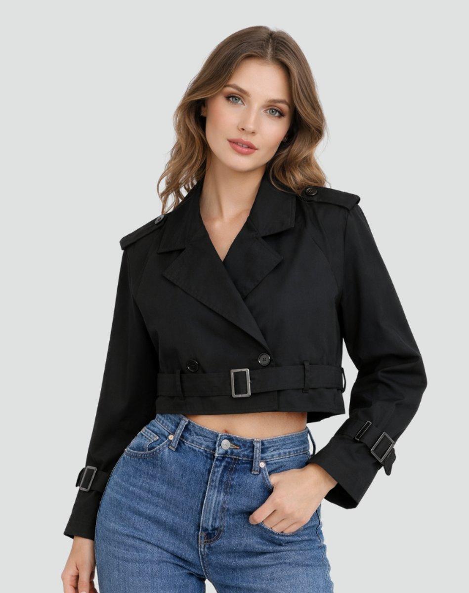 Juliana | Manteau Trench Court avec Ceinture