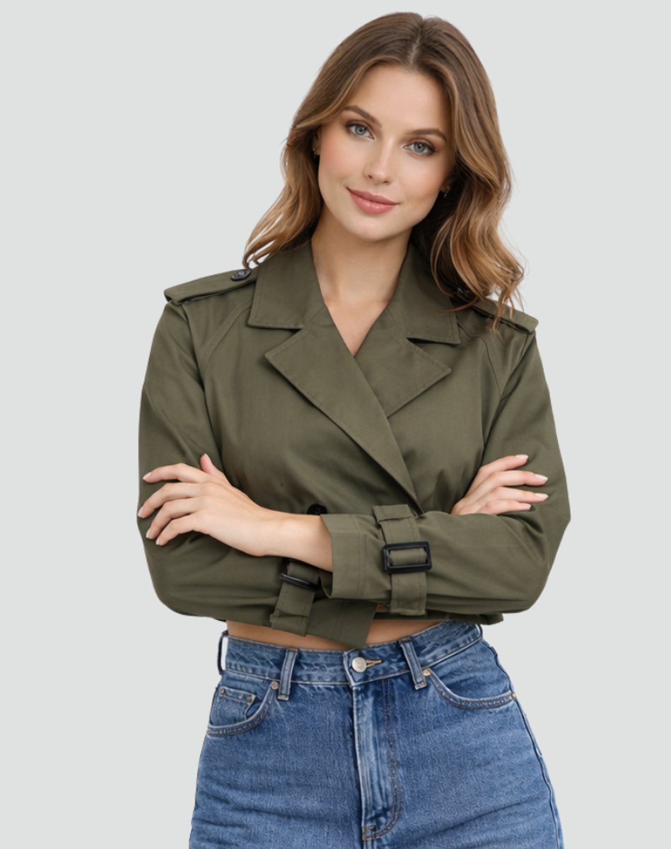 Juliana | Manteau Trench Court avec Ceinture