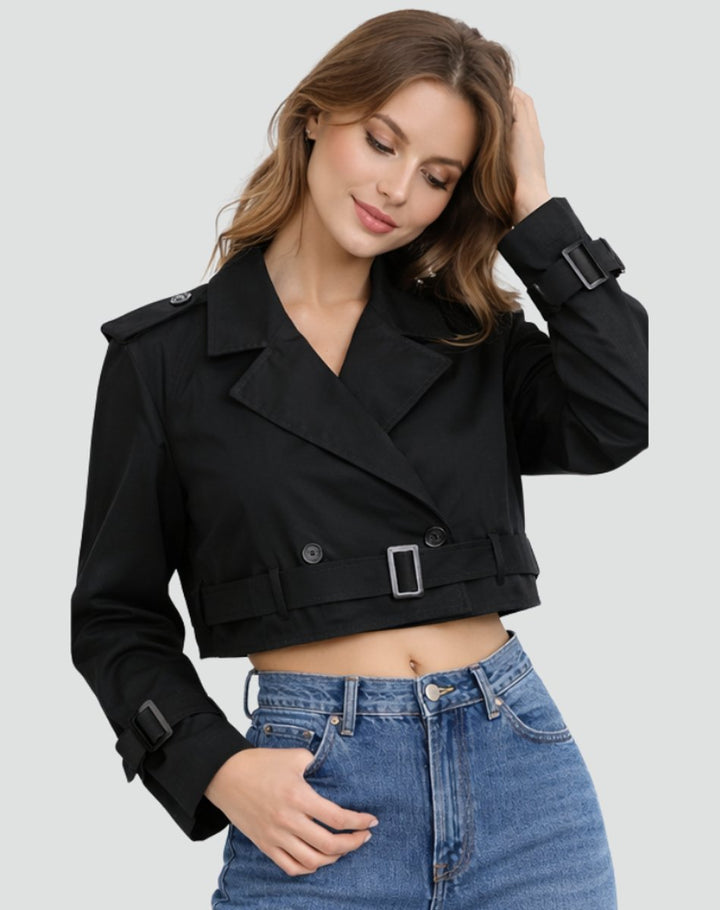 Juliana | Manteau Trench Court avec Ceinture