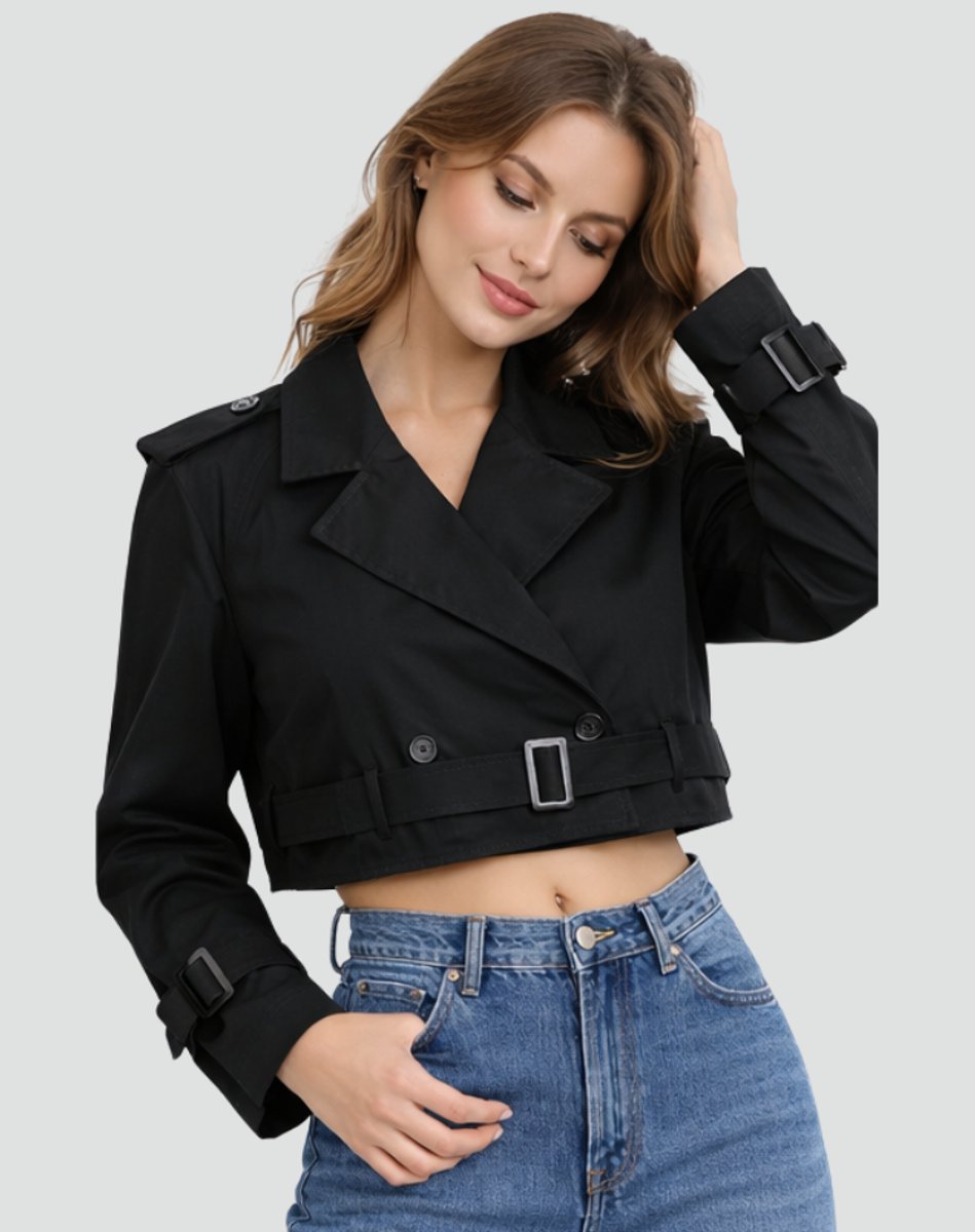 Juliana | Manteau Trench Court avec Ceinture