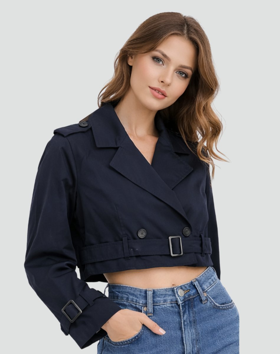 Juliana | Manteau Trench Court avec Ceinture