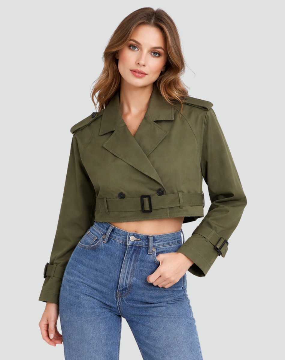 Juliana | Manteau Trench Court avec Ceinture