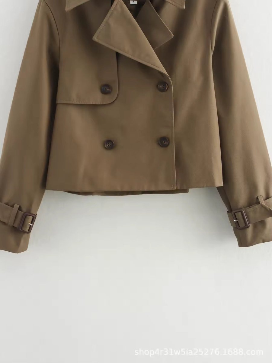 Eugenia | Manteau Trench Croisé Court