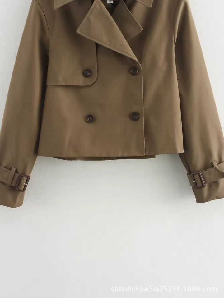 Eugenia | Manteau Trench Croisé Court