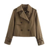 Eugenia | Manteau Trench Croisé Court