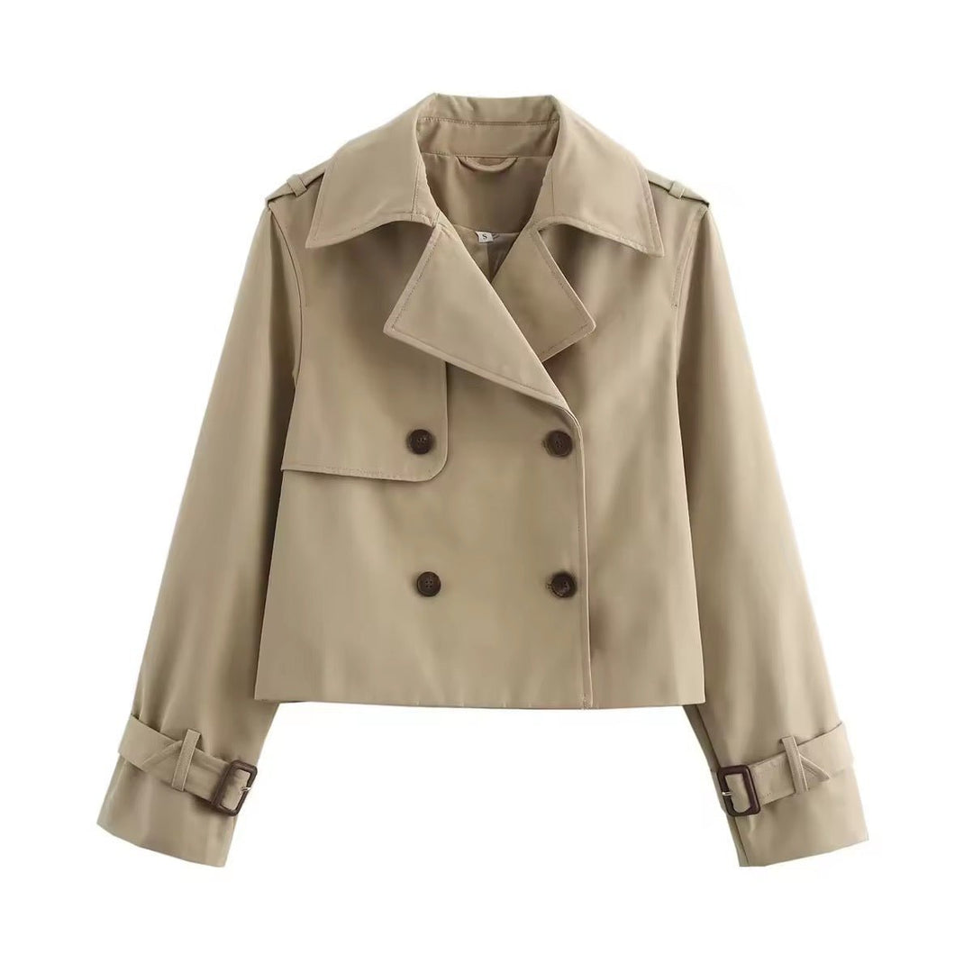 Eugenia | Manteau Trench Croisé Court