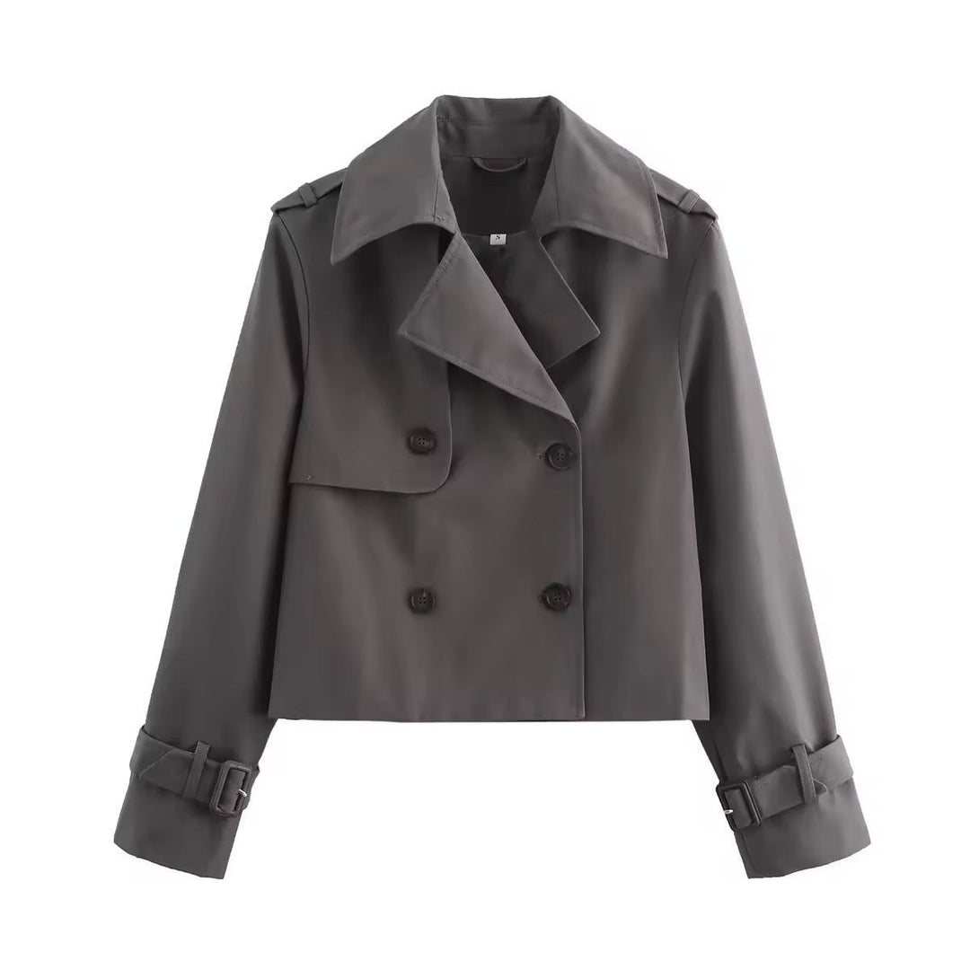 Eugenia | Manteau Trench Croisé Court
