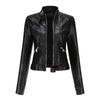 Linnea | Veste Moto à Col Montant Crop