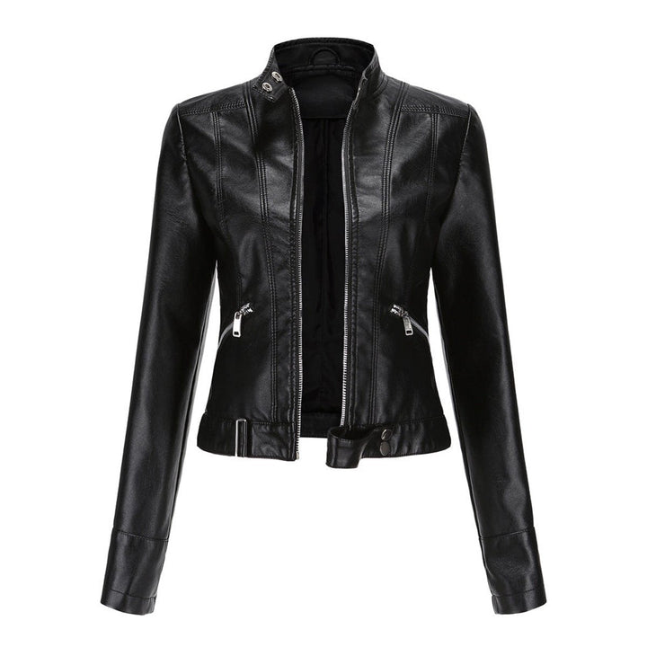 Linnea | Veste Moto à Col Montant Crop