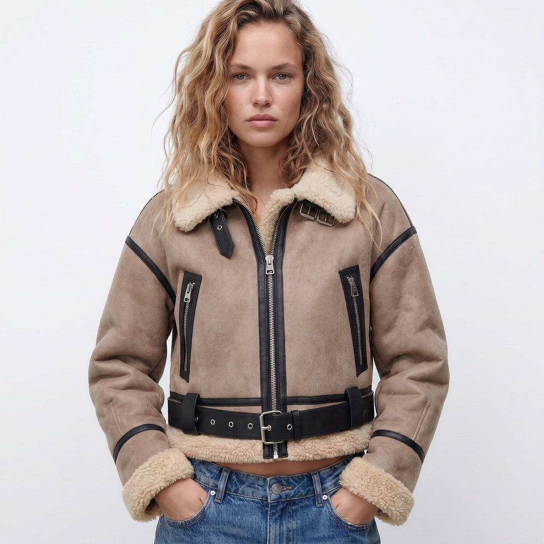 Verena | Veste Bomber Aviateur Courte