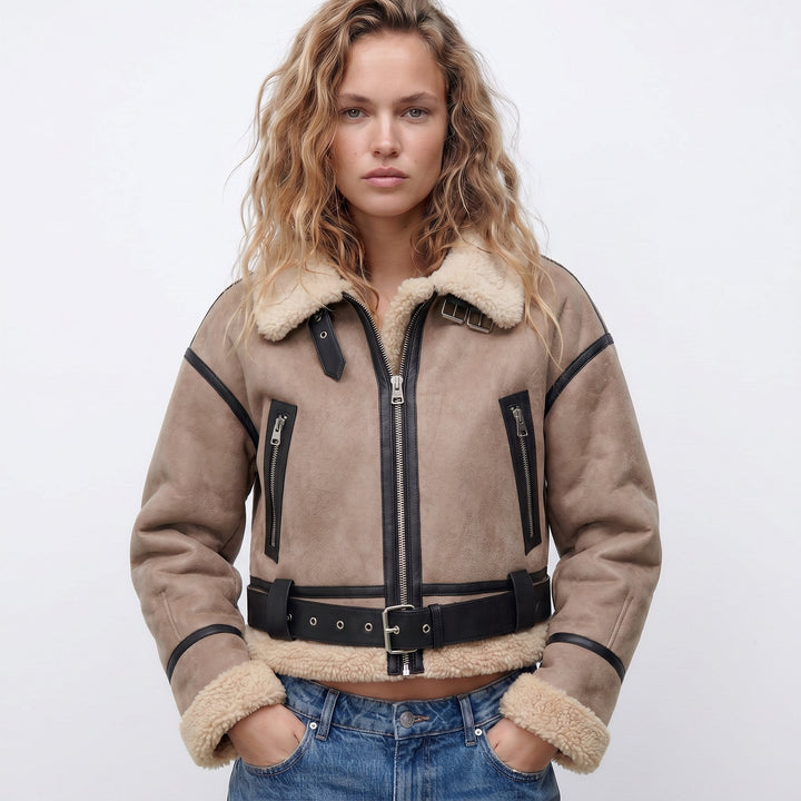 Verena | Veste Bomber Aviateur Courte