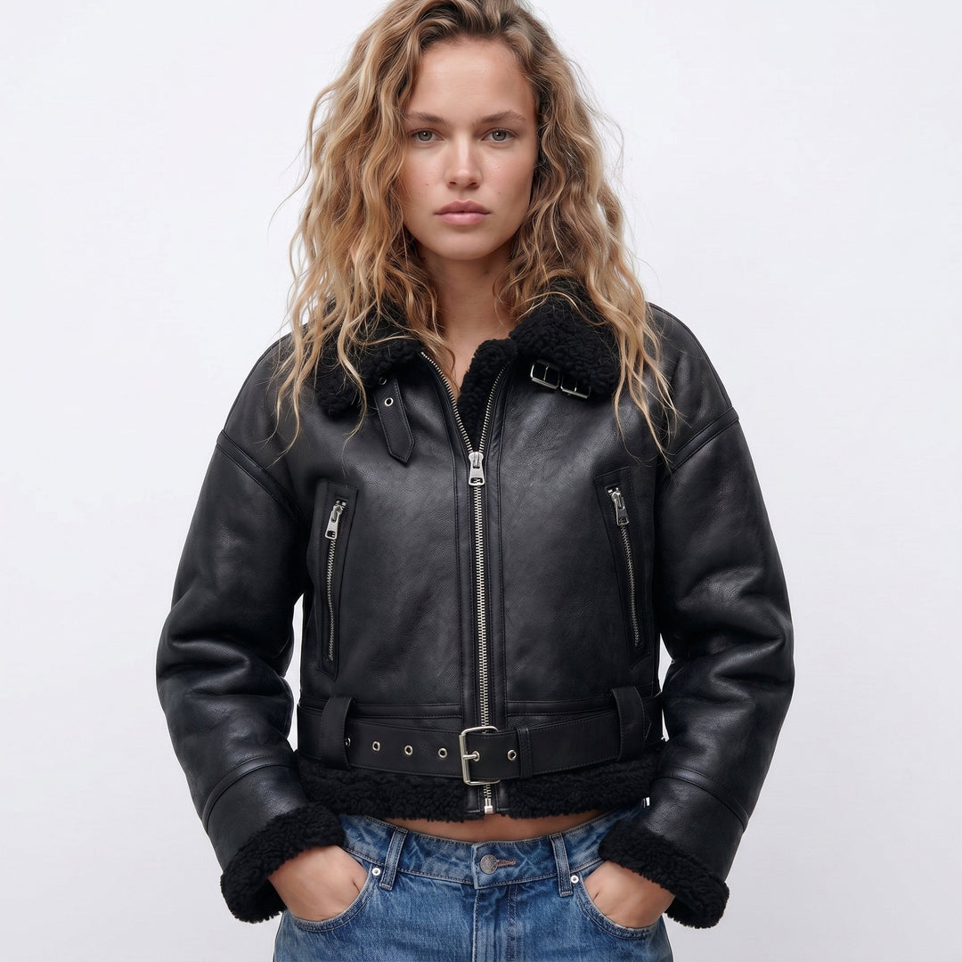 Verena | Veste Bomber Aviateur Courte