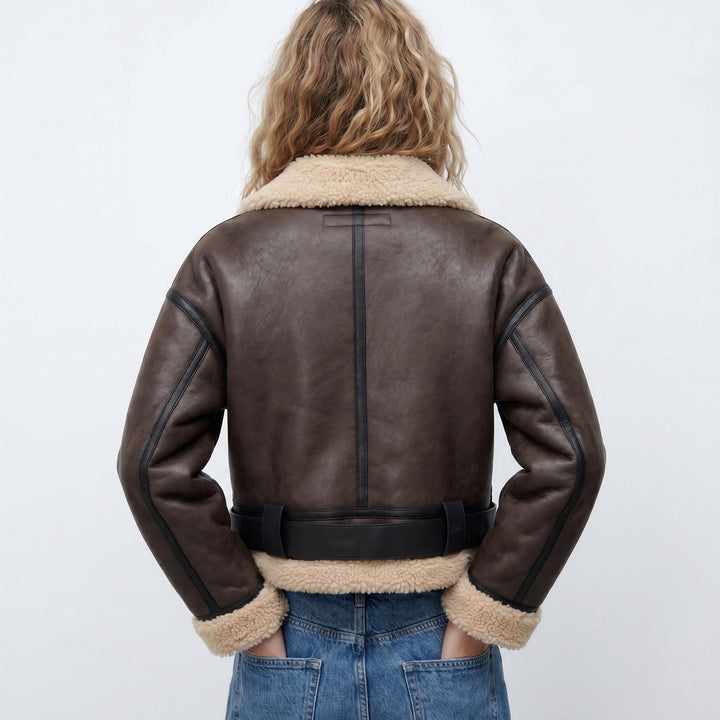 Verena | Veste Bomber Aviateur Courte