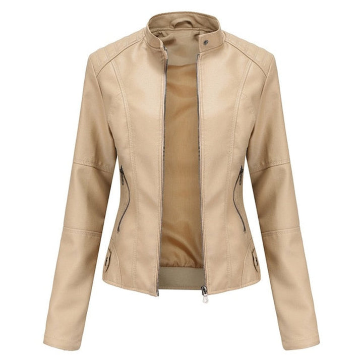 Helen | Veste de Moto à Col Montant Épuré