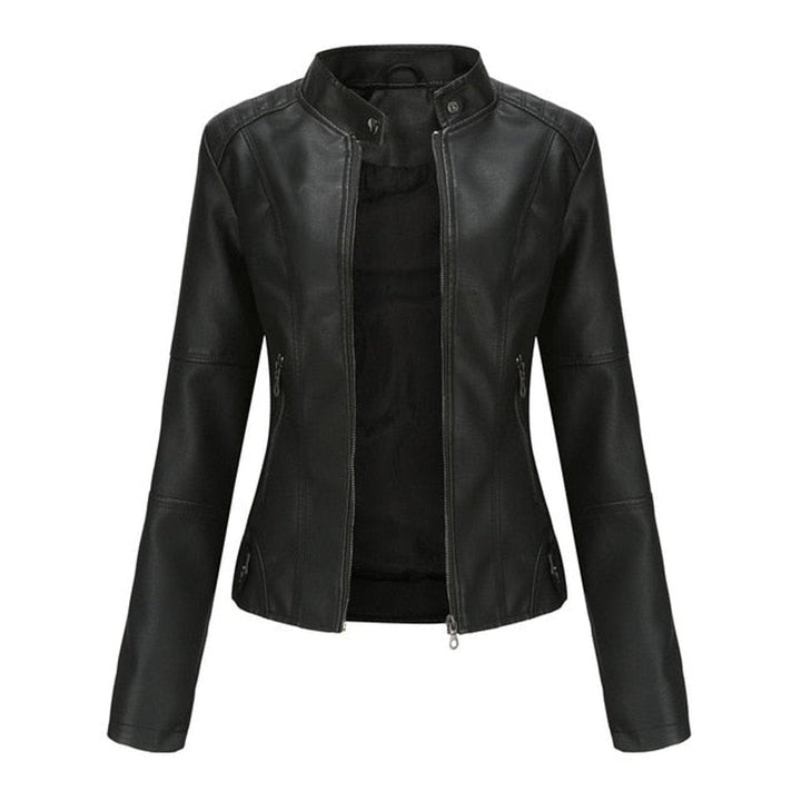 Helen | Veste de Moto à Col Montant Épuré