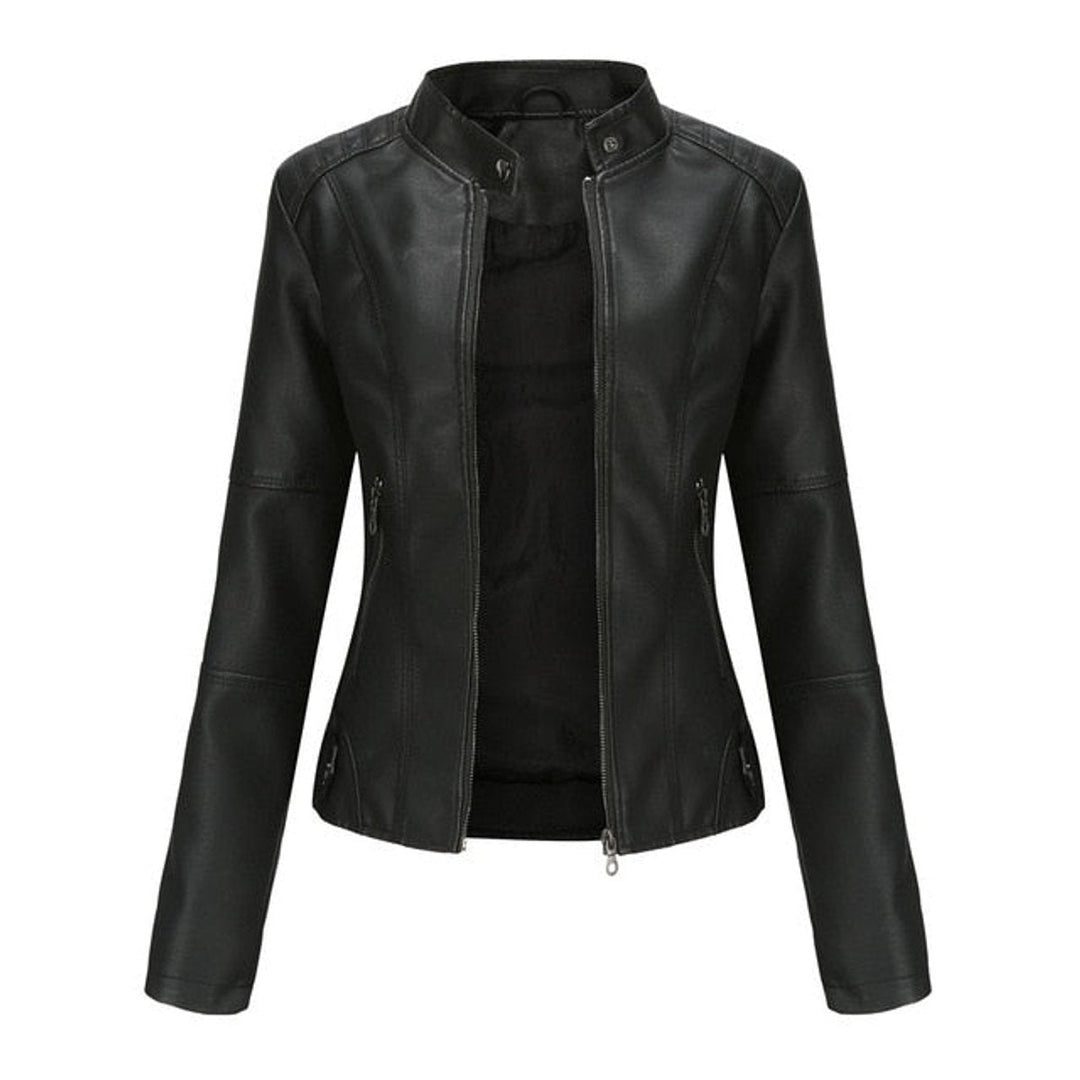Helen | Veste de Moto à Col Montant Épuré
