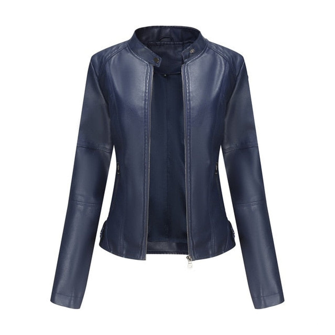 Helen | Veste de Moto à Col Montant Épuré