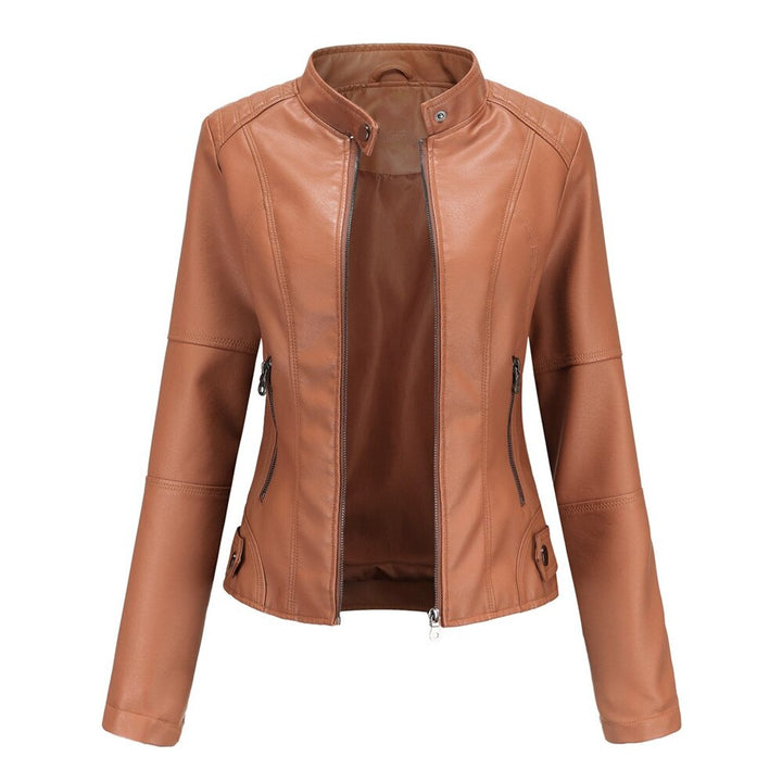Helen | Veste de Moto à Col Montant Épuré