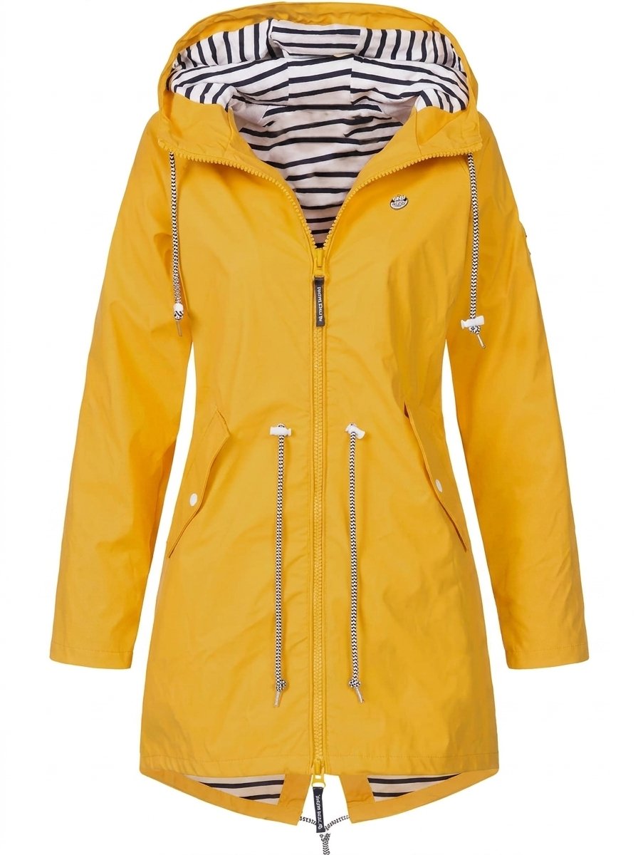 Margaret | Manteau de Pluie à Capuche avec Cordon de Serrage