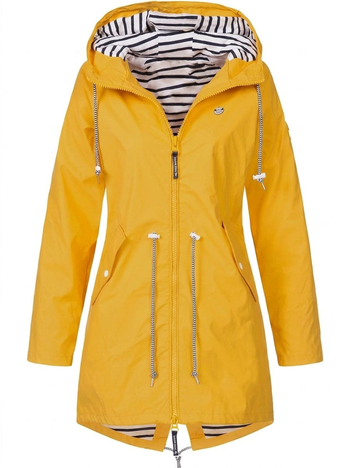 Margaret | Manteau de Pluie à Capuche avec Cordon de Serrage