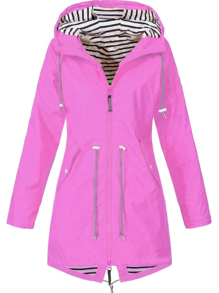 Margaret | Manteau de Pluie à Capuche avec Cordon de Serrage