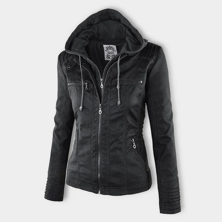 Lucinda | Veste Moto à Capuche avec Capuche Amovible