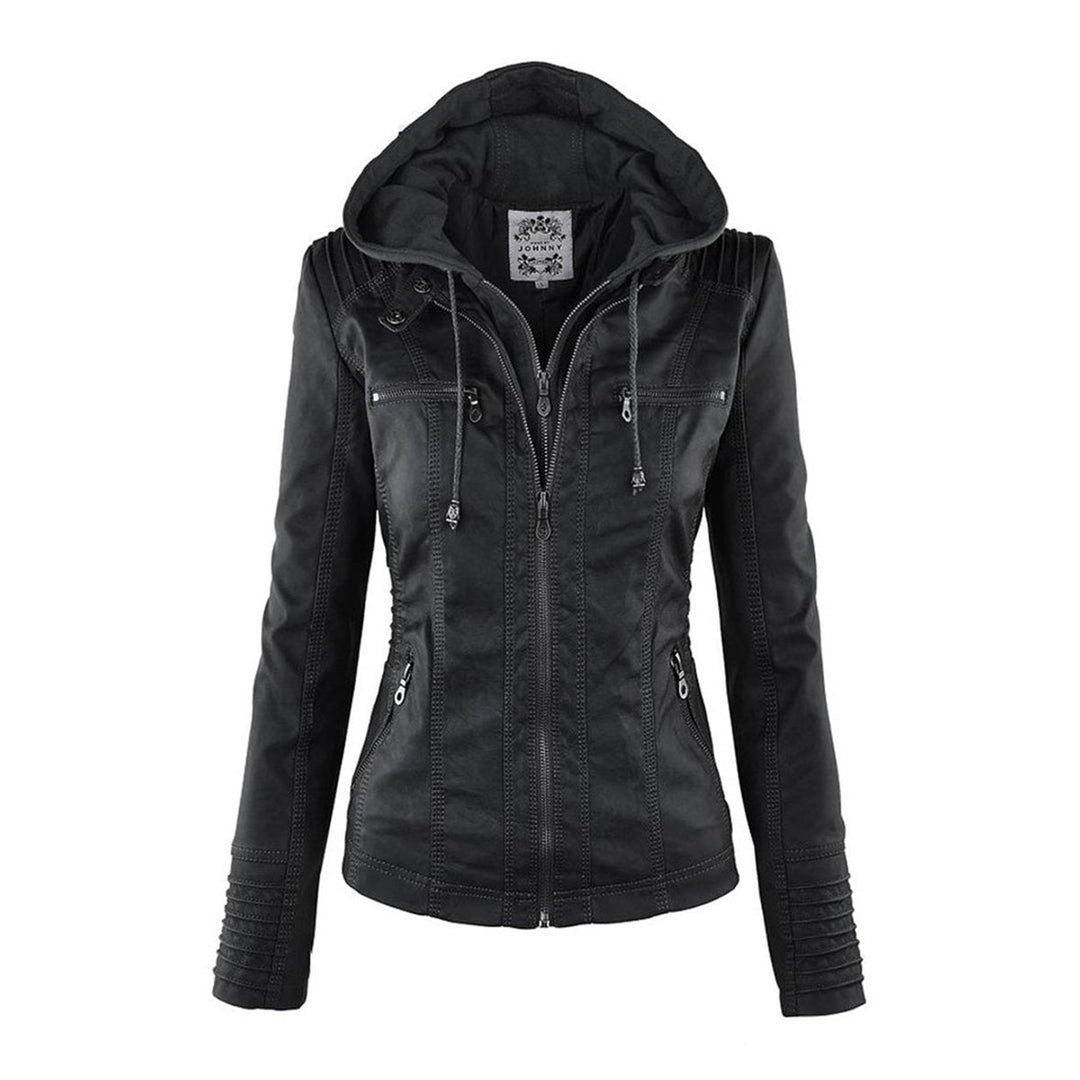 Lucinda | Veste Moto à Capuche avec Capuche Amovible