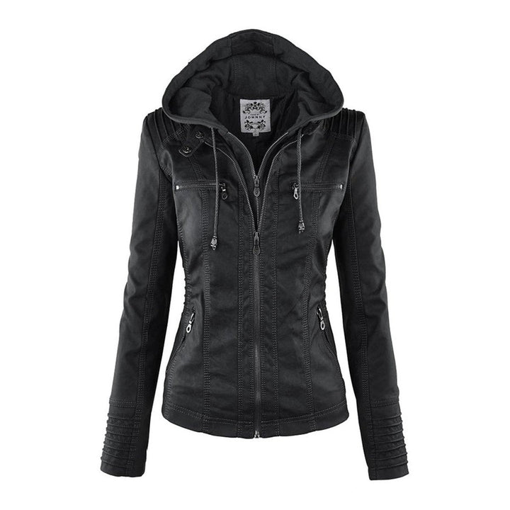 Lucinda | Veste Moto à Capuche avec Capuche Amovible