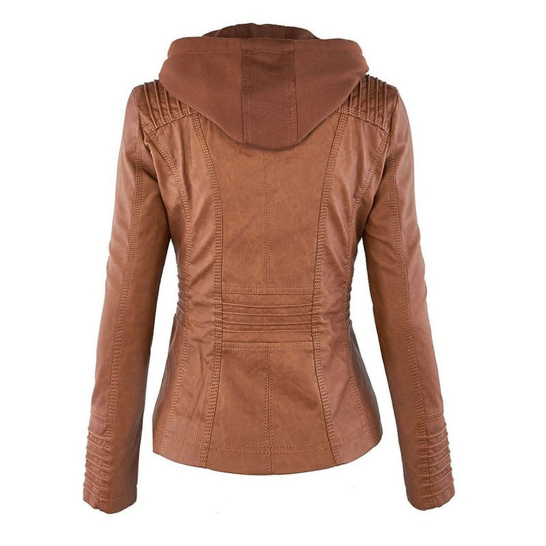 Lucinda | Veste Moto à Capuche avec Capuche Amovible