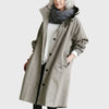 Ruth | Manteau trench long à capuche décontracté