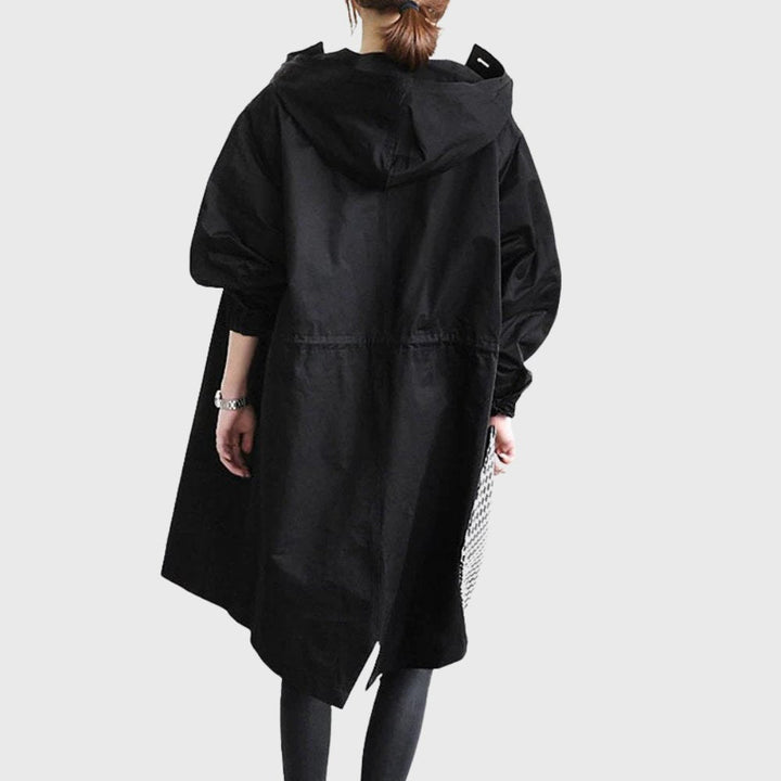 Ruth | Manteau trench long à capuche décontracté