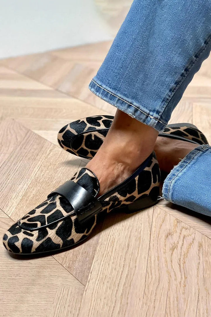 Mocassins Imprimé Léopard Nicole