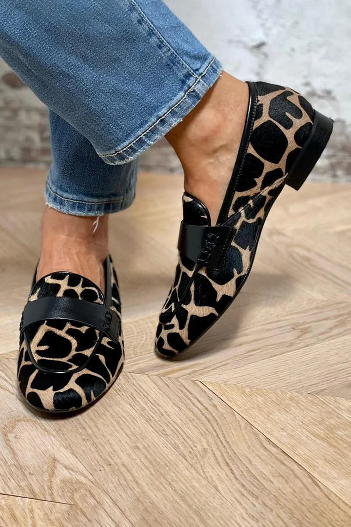 Mocassins Imprimé Léopard Nicole