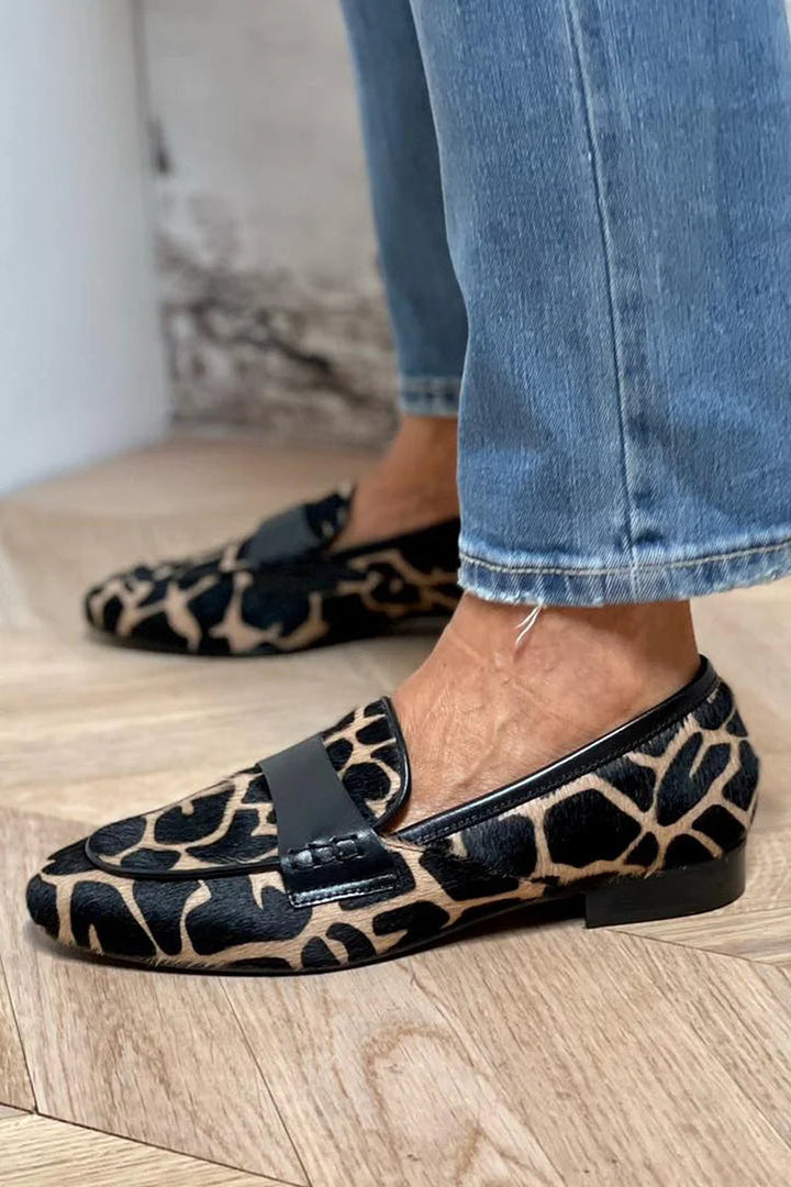 Mocassins Imprimé Léopard Nicole