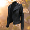 Valentina | Veste zippée style moto