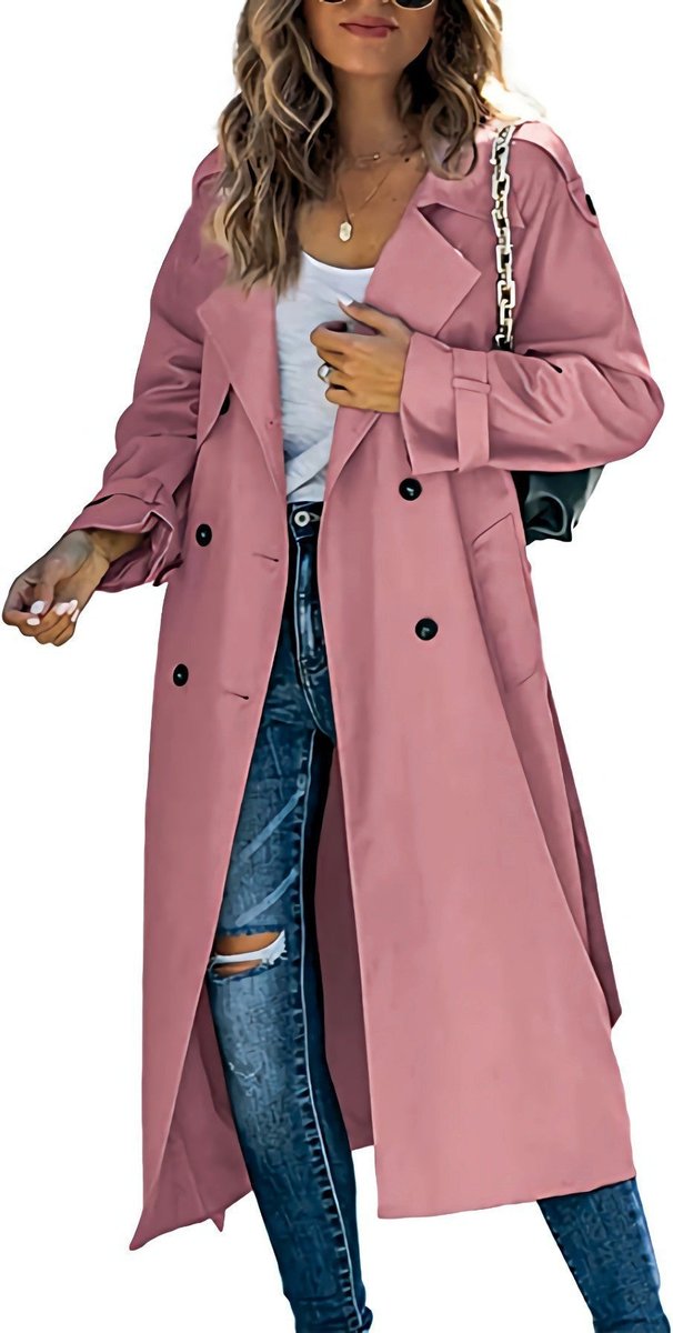 Juliet | Manteau Trench Long Ceinturé à Double Boutonnage