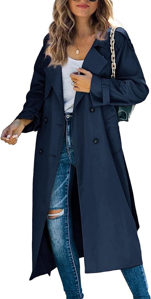 Juliet | Manteau Trench Long Ceinturé à Double Boutonnage