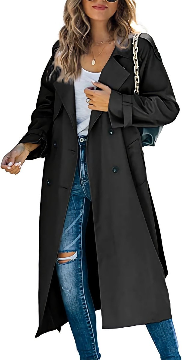 Juliet | Manteau Trench Long Ceinturé à Double Boutonnage