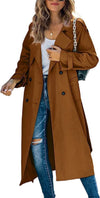 Juliet | Manteau Trench Long Ceinturé à Double Boutonnage